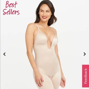Spanx - Suit Your Fancy Plunge Low-Back Mid-Thigh Suit